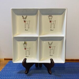 BIA Cordon Bleu Cheers Reindeer divided serving tray